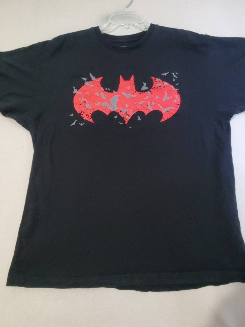 Batman Logo T Shirt Men's Size XL Graphic Tee Black